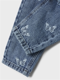 NAME IT Jeans Bella Medium Blue Butterfly